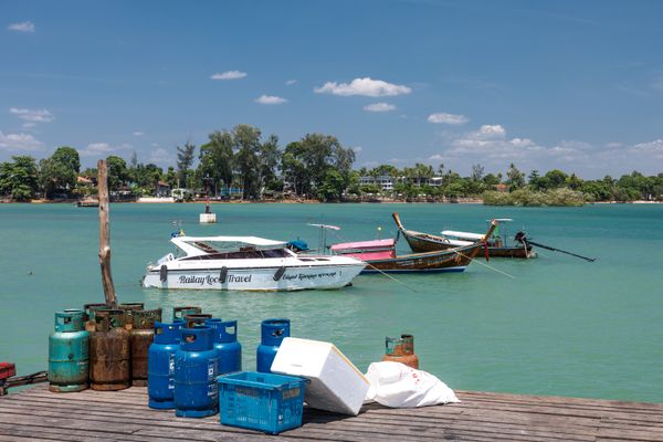 Boat on lake